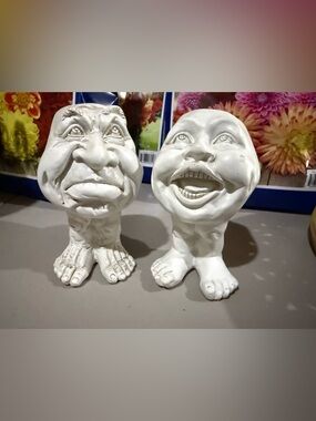 2 Whimsical Muggly Planters